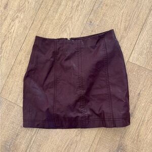 Free people maroon skirt size 4